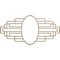 Ekena Millwork Elizabeth Wood Fretwork Pierced Ceiling Medallion, Hickory, 22"W x 11"H x 6"IW x 10 3/8"IH x 1/4"T CMWP22X11X0250EBHI - alternate 1